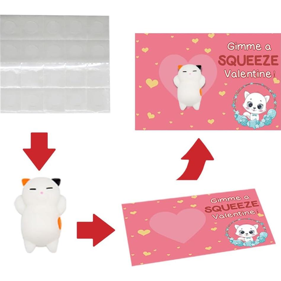 UMEELR 28 Juguetes Squishies Mochi con Tarjetas para Niños