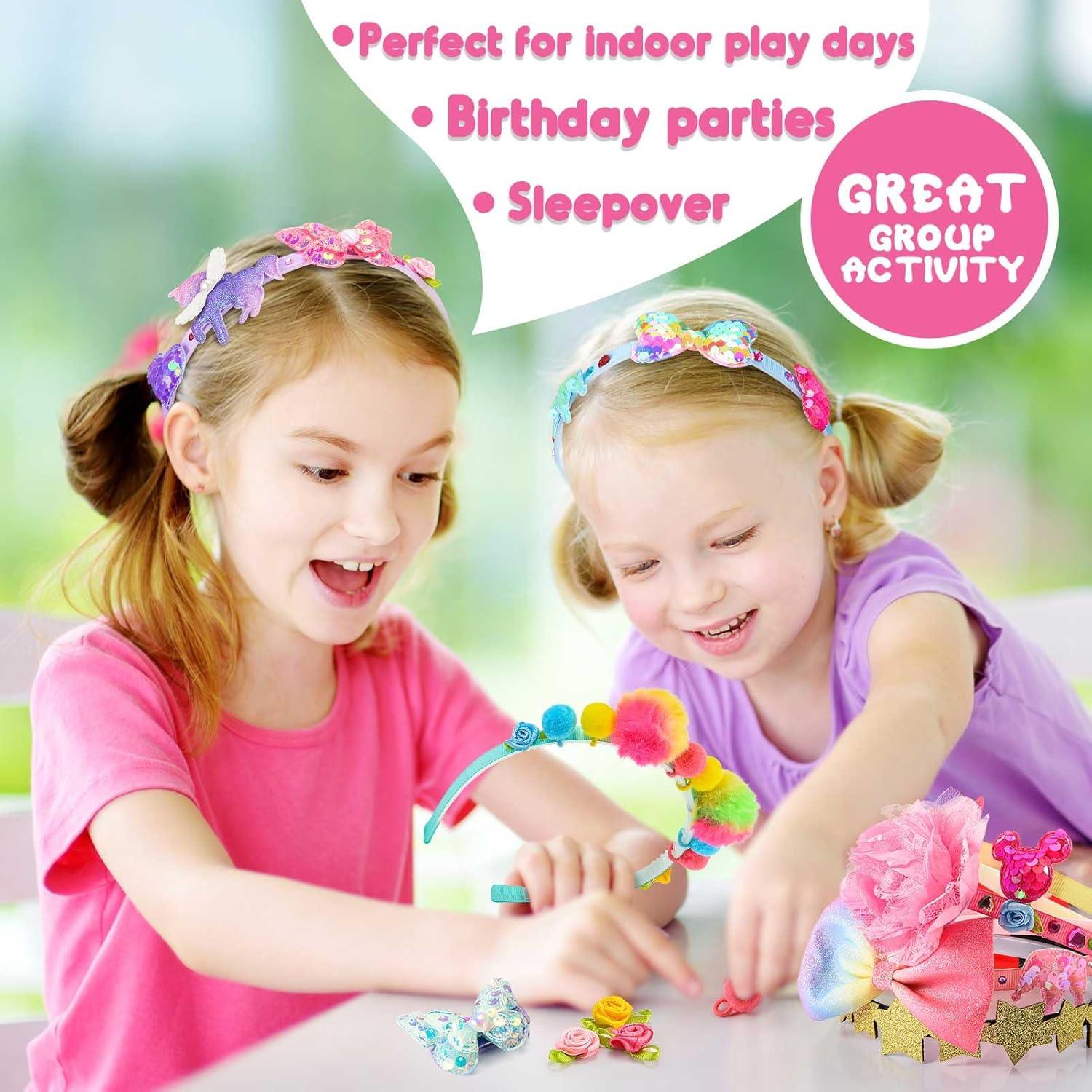Kit de Diademas DIY SYOKZEY - 49 Piezas para Niñas 3-12 Años