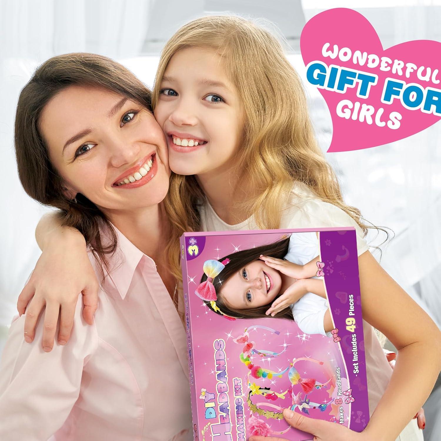 Kit de Diademas DIY SYOKZEY - 49 Piezas para Niñas 3-12 Años