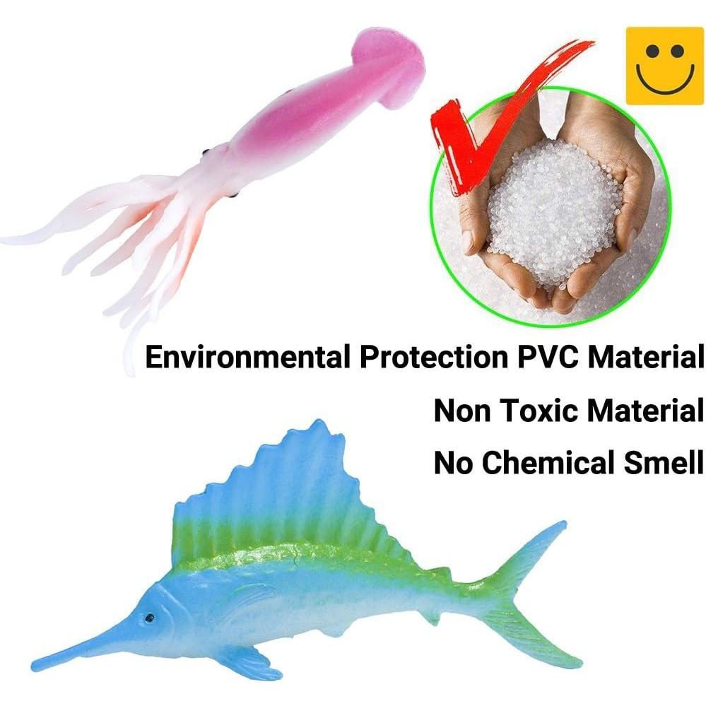 Juego de 60 Figuras de Animales Marinos Kimicare - Juguetes Educativos