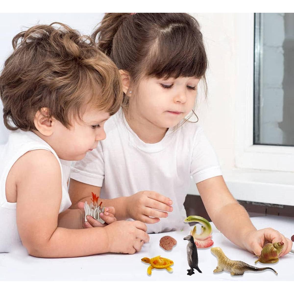 Juguetes de Animales Marinos OuMuaMua 42 Piezas Educativos