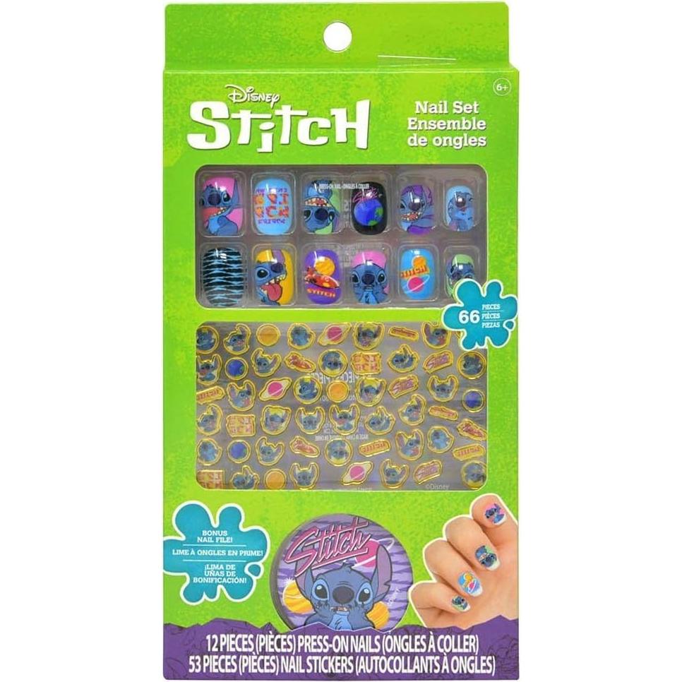 Stitch Cosmetic Set for Girls ~ Lilo and Stitch Dress Up Party Supplies with Stitch Makeup, Shoulder Bag, Stickers and More | Stitch Pretend Play