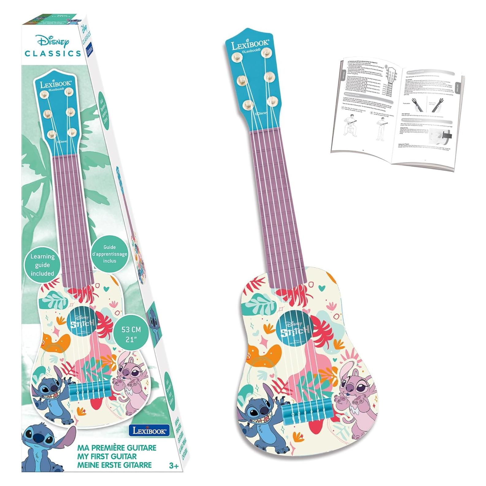 Guitarra Infantil Lexibook Disney Stitch 53 cm 6 Cuerdas Nylon