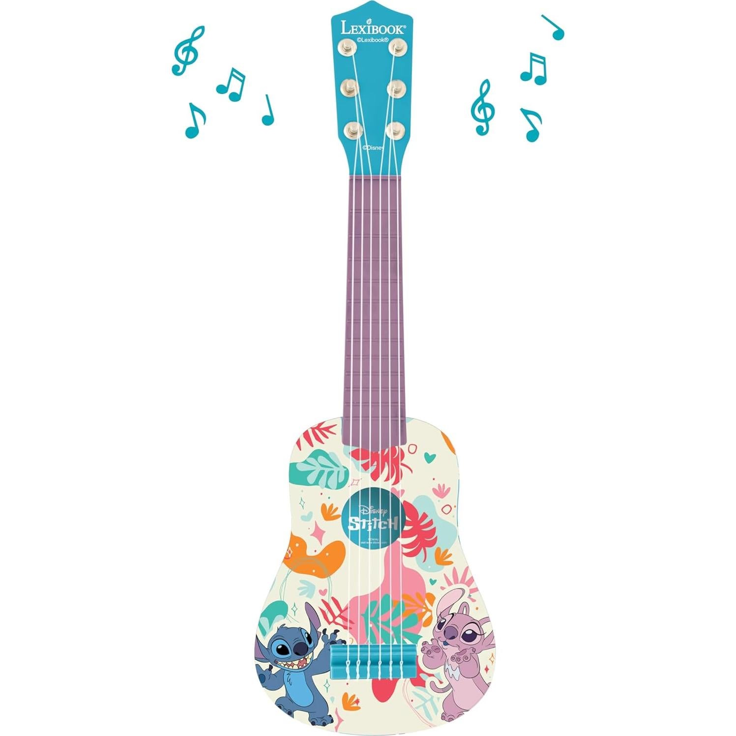 Guitarra Infantil Lexibook Disney Stitch 53 cm 6 Cuerdas Nylon