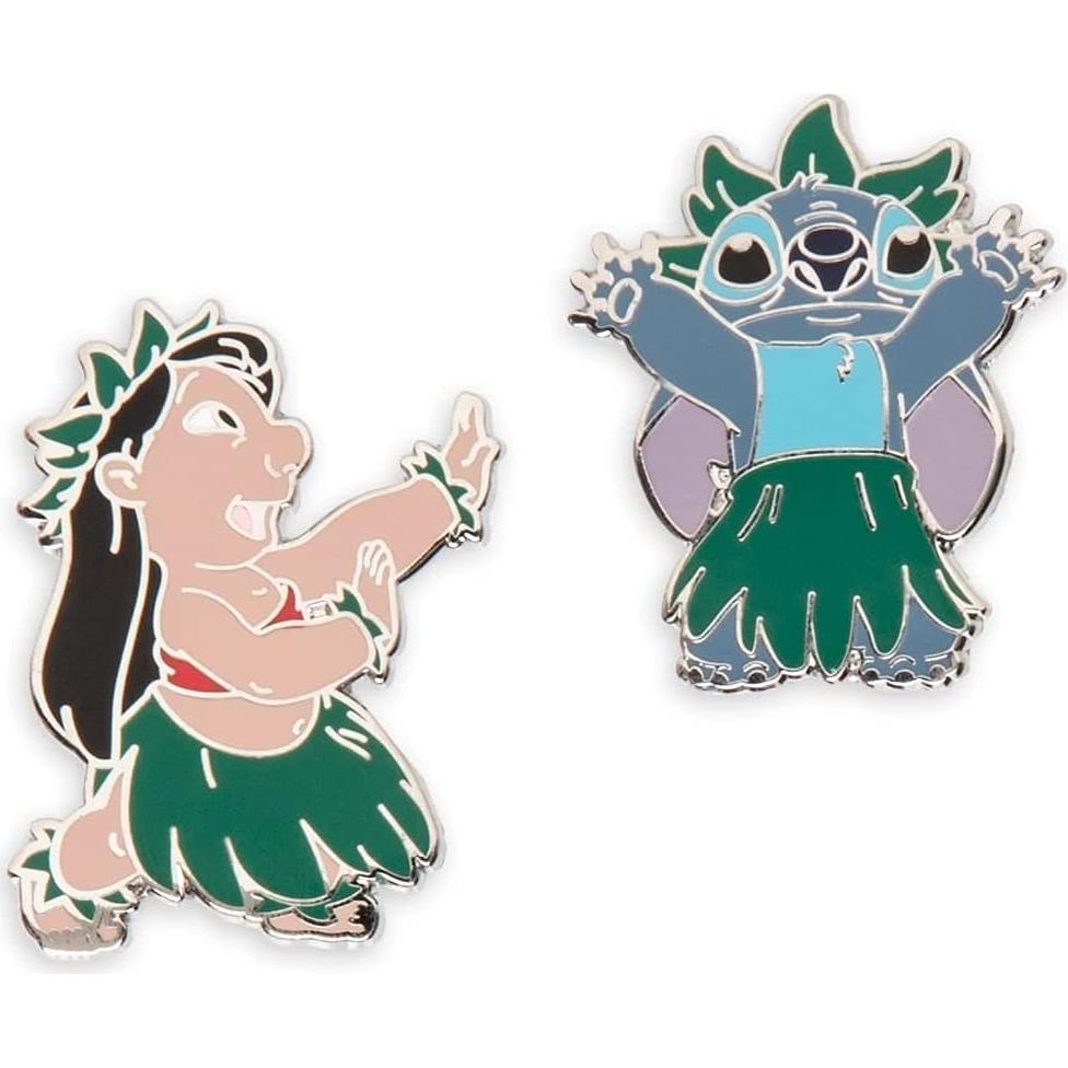 Conjunto de 2 Pines Lilo y Stitch Hula Disney