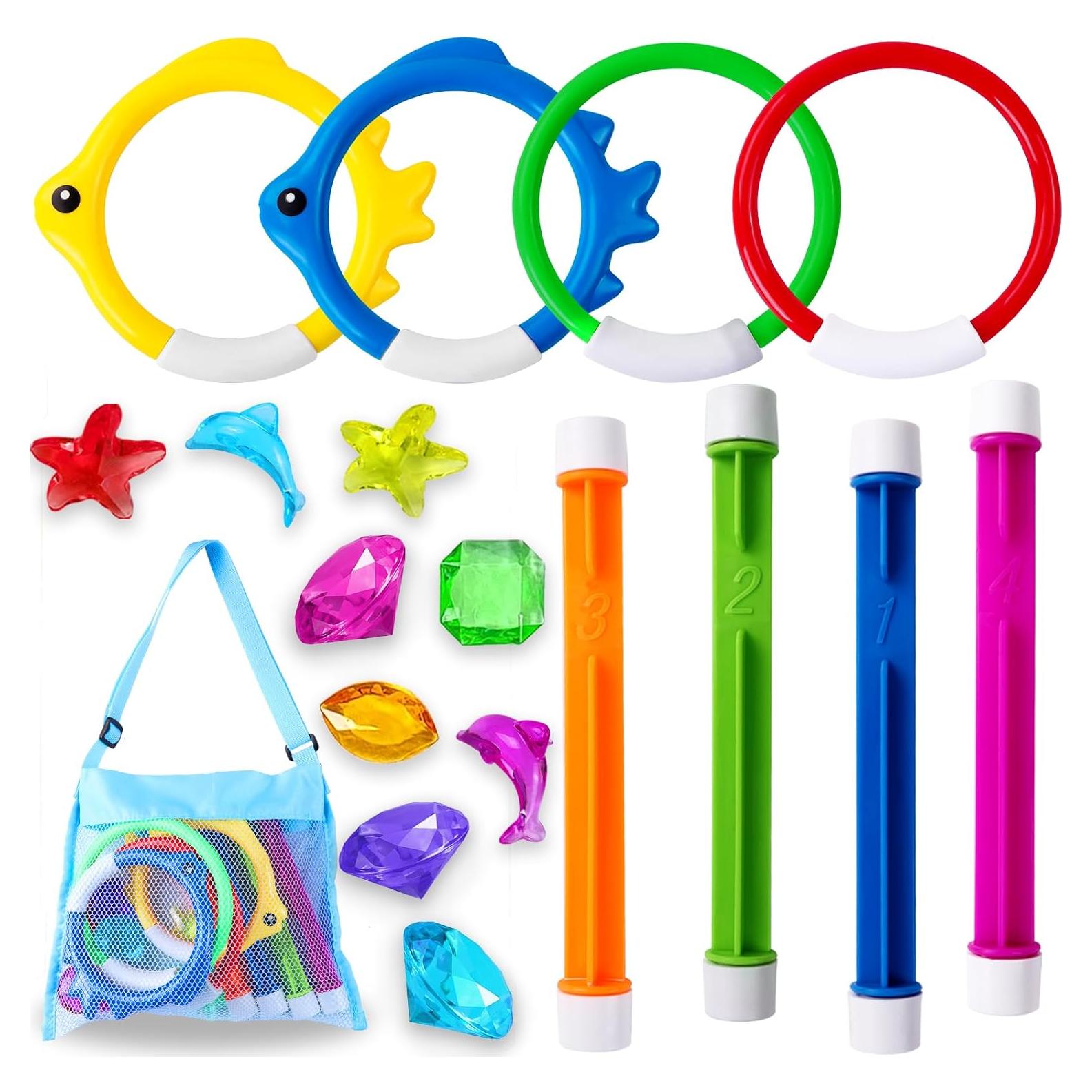 Set de Juguetes de Buceo YUJUN 18 Piezas para Piscina