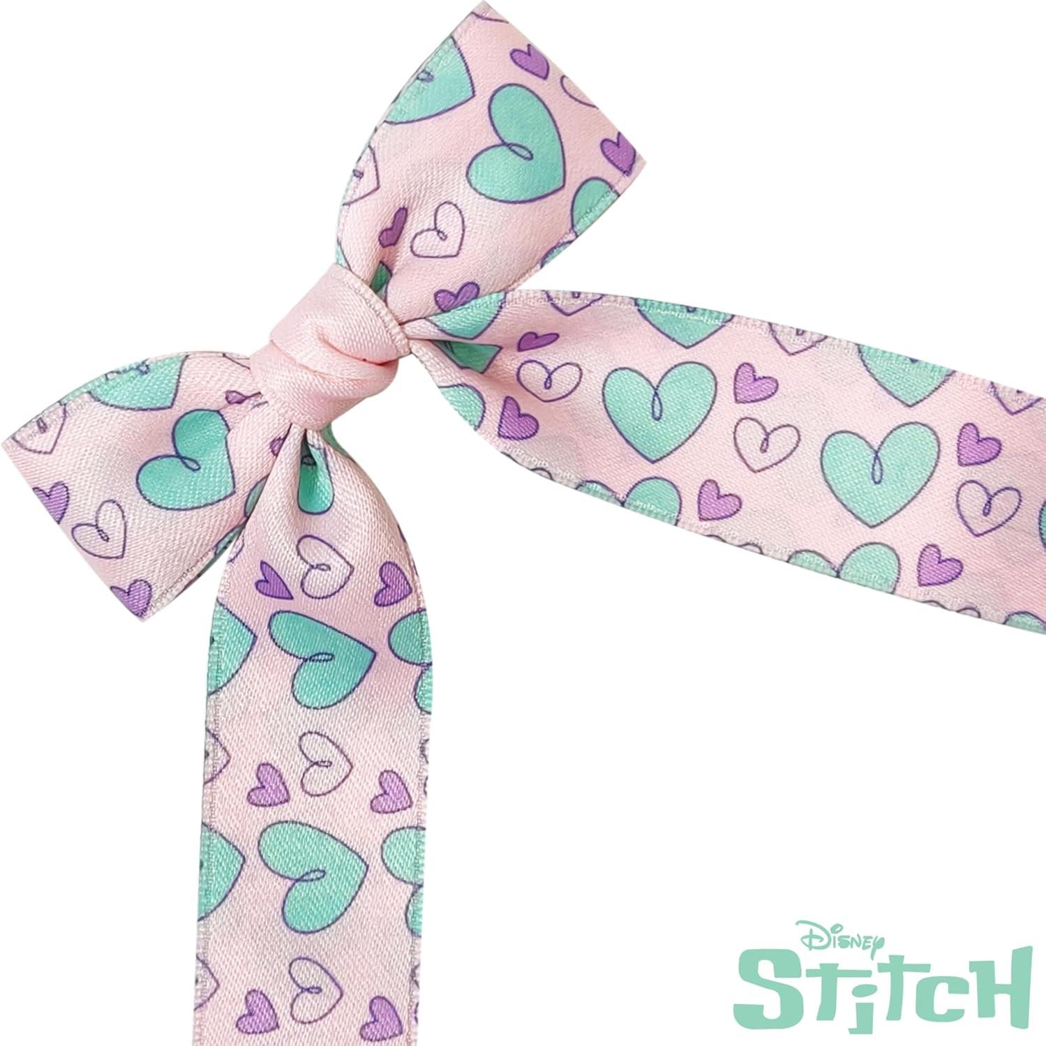 Conjunto de Lazos de Cola Larga LUV HER para Niñas - 7 Clips de Cocodrilo