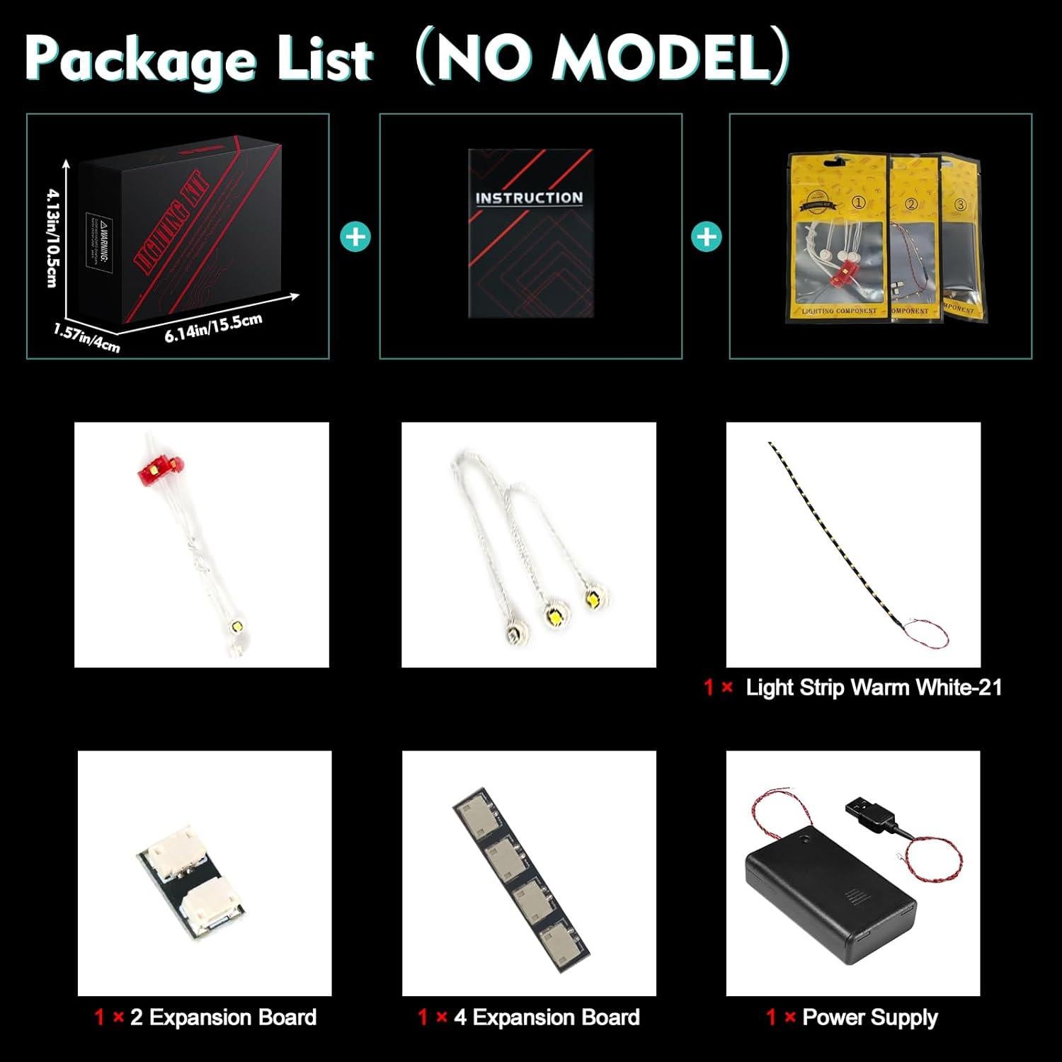 Kit de Luz LED LocoLee para LEGO Lilo y Stitch Casa Playa