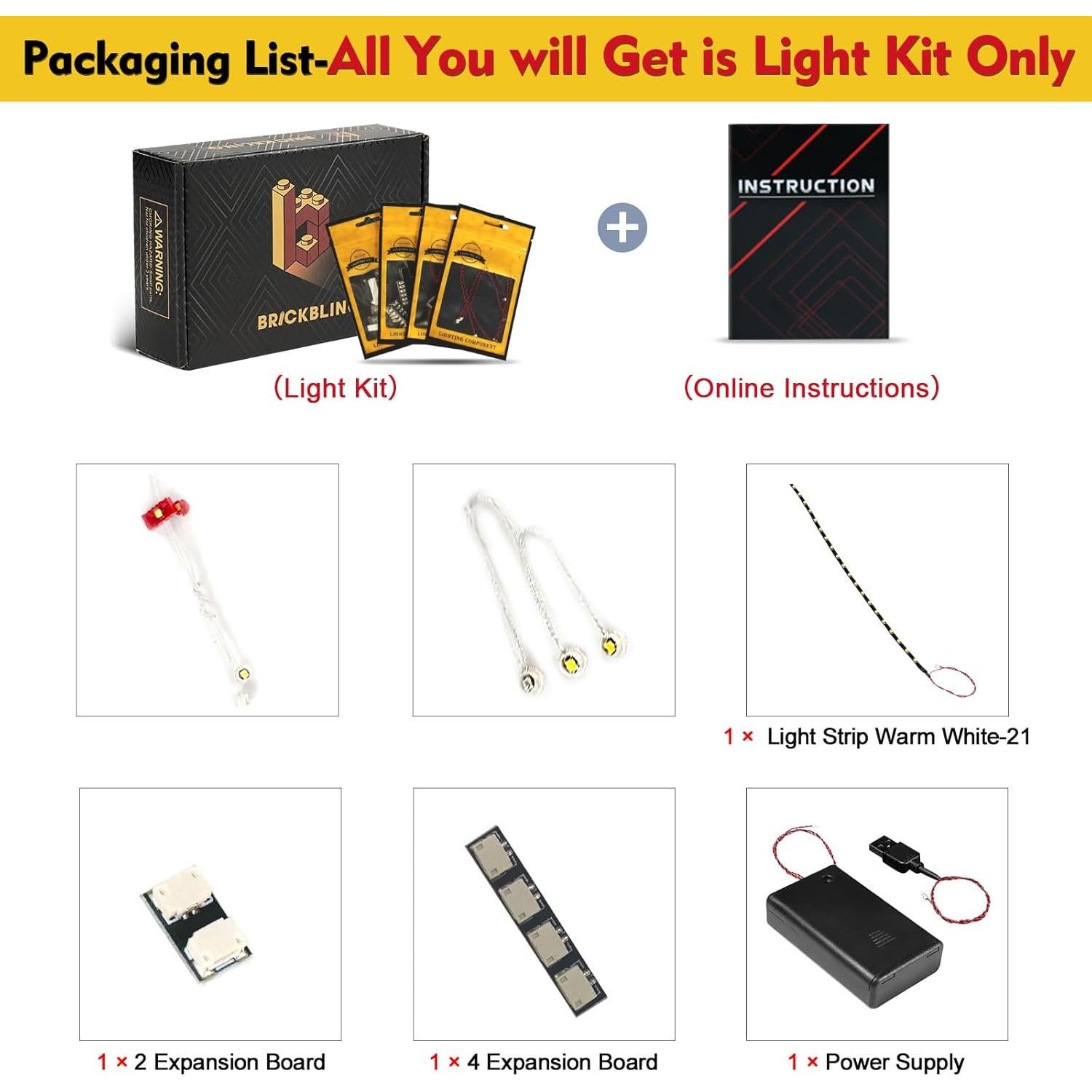 Luz LED BrickBling para Lego Lilo y Stitch Casa de Playa