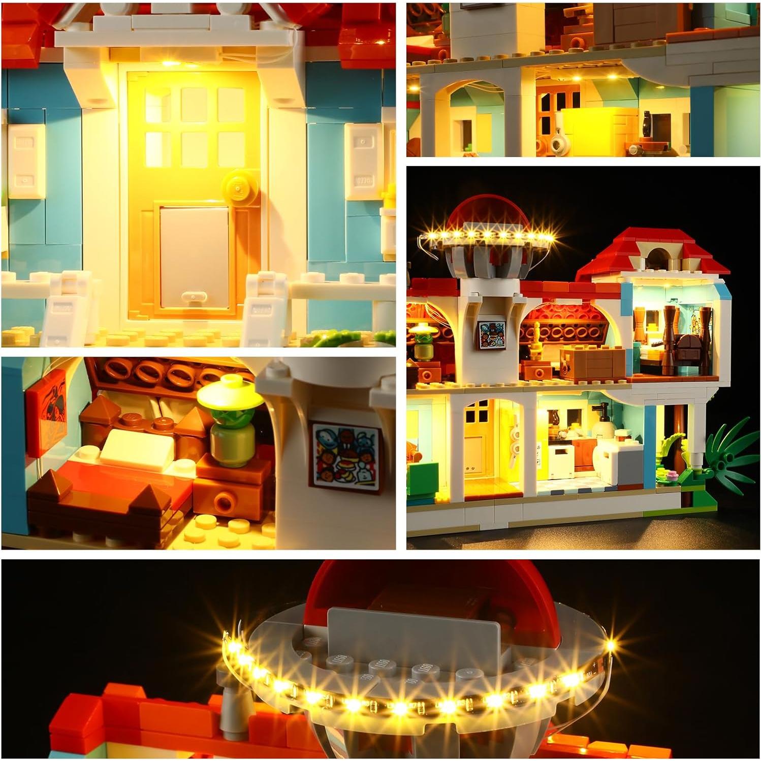 Kit de Luz LED YEABRICKS para LEGO 43268 Lilo y Stitch