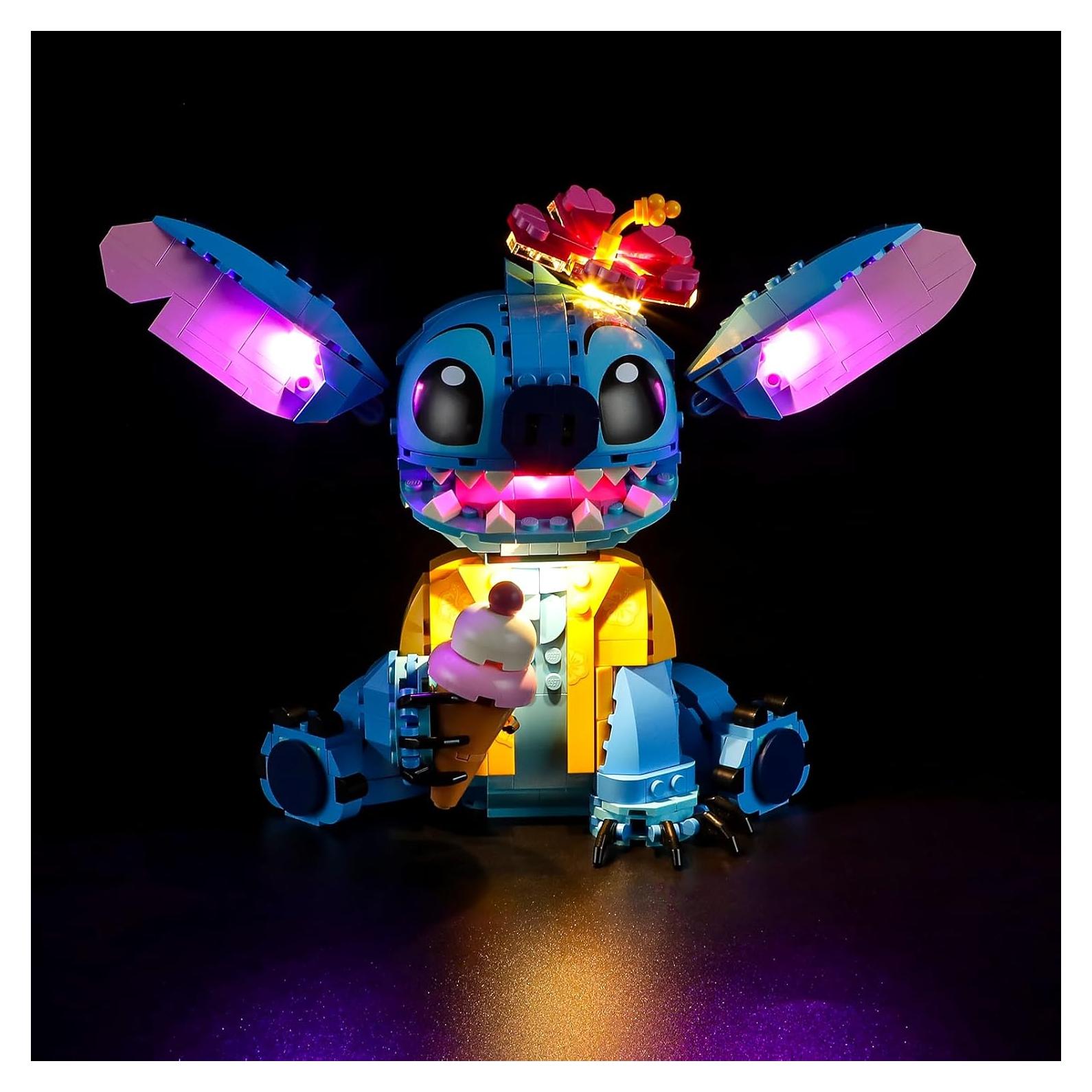 Kit de Luz LED YEABRICKS para LEGO 43249 Disney Stitch