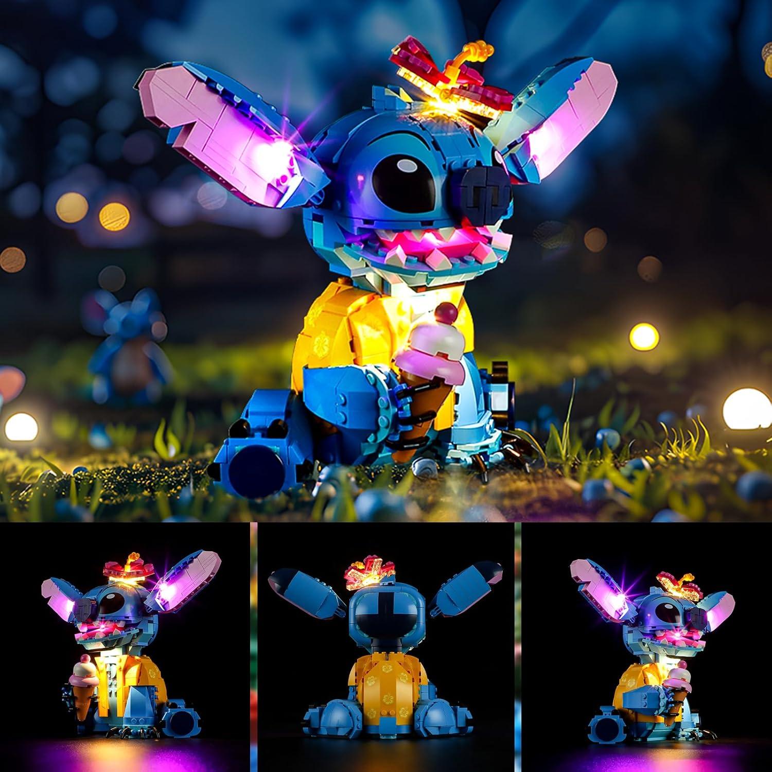 Kit de Luz LED YEABRICKS para LEGO 43249 Disney Stitch