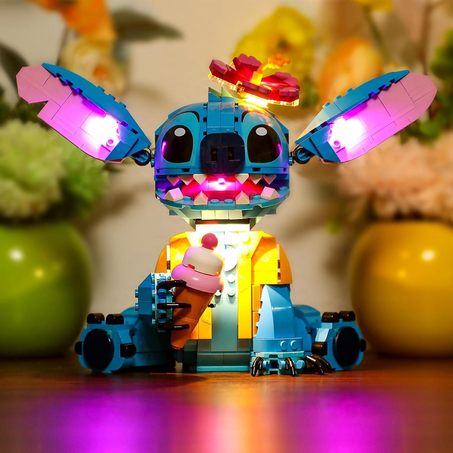 Kit de Luz LED YEABRICKS para LEGO 43249 Disney Stitch