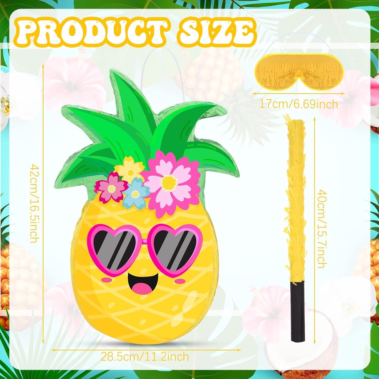 Piñata de Piña Threan 42x28.5 cm con Bate y Venda