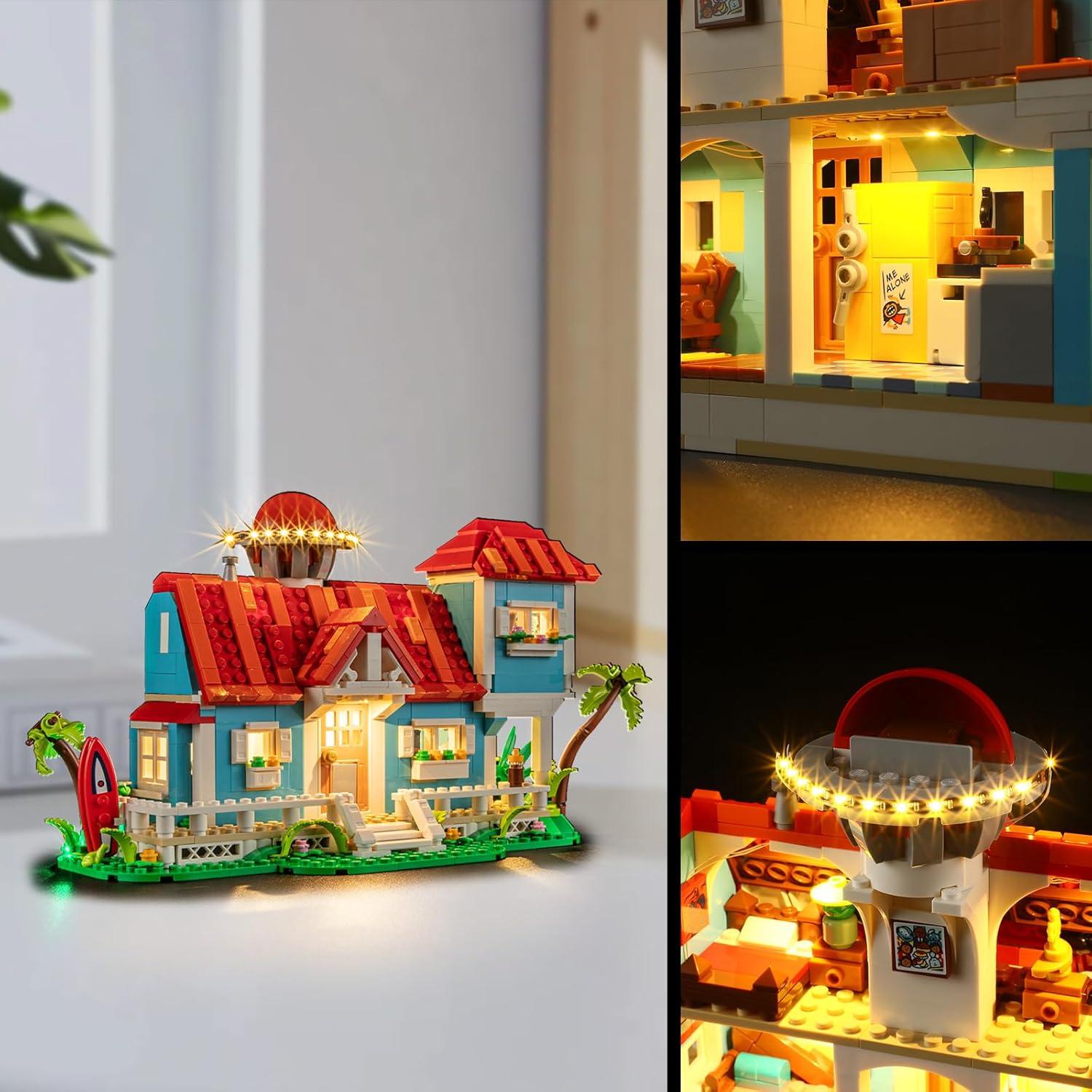Kit de Luz LED para Lego Lilo y Stitch Casa de Playa 43268