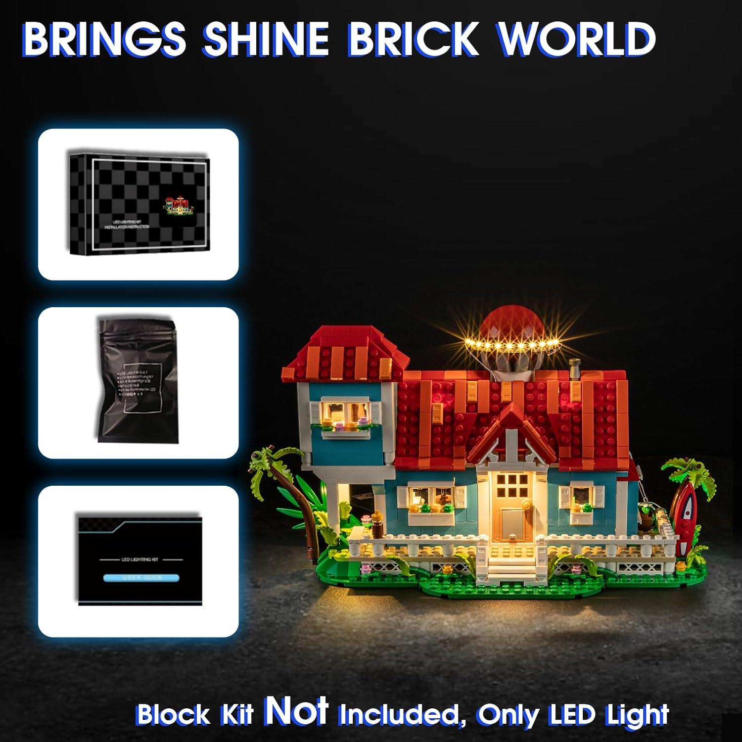 Kit de Luz LED para Lego Lilo y Stitch Casa de Playa 43268