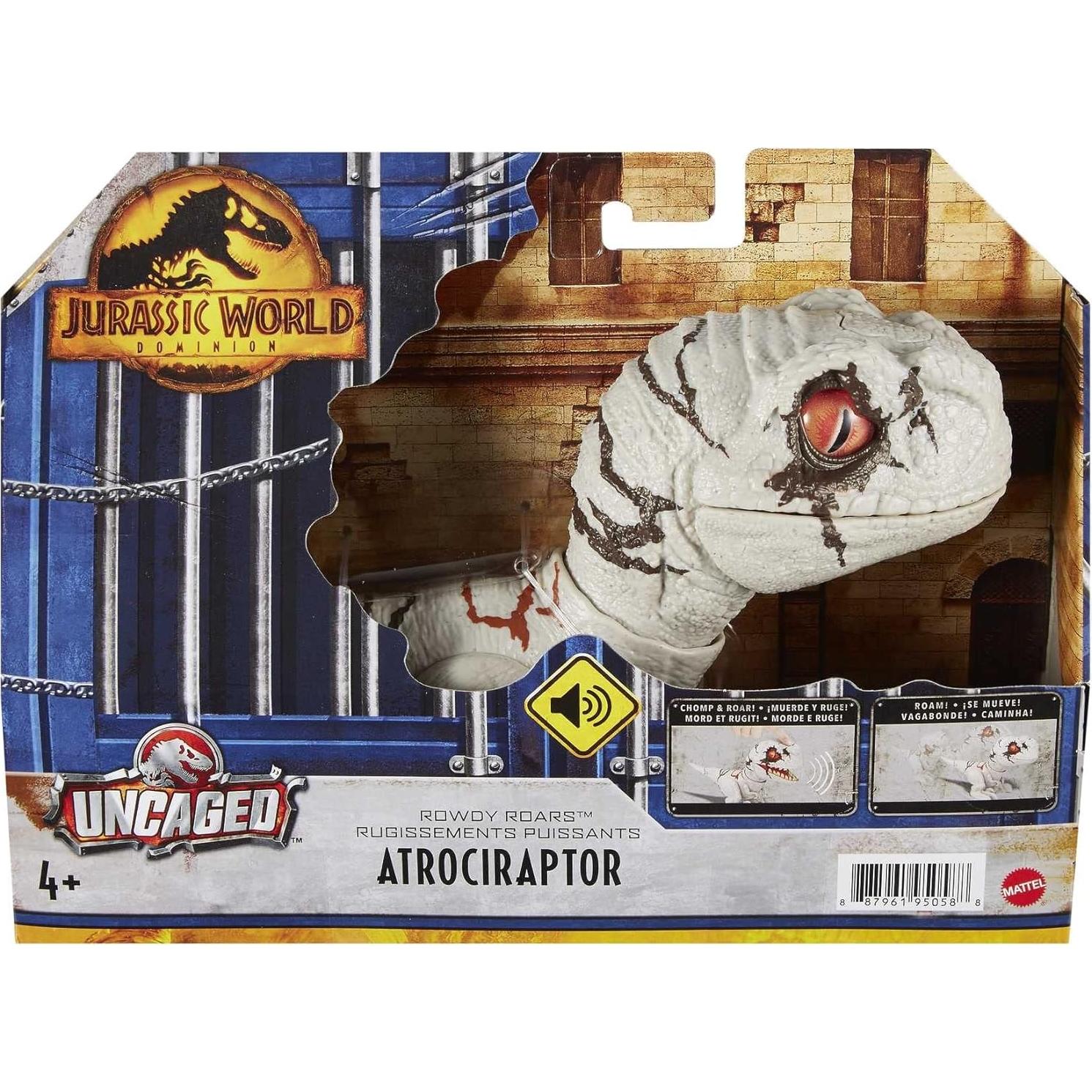Figura de acción Atrociraptor Ghost Mattel 17.78 cm sonido