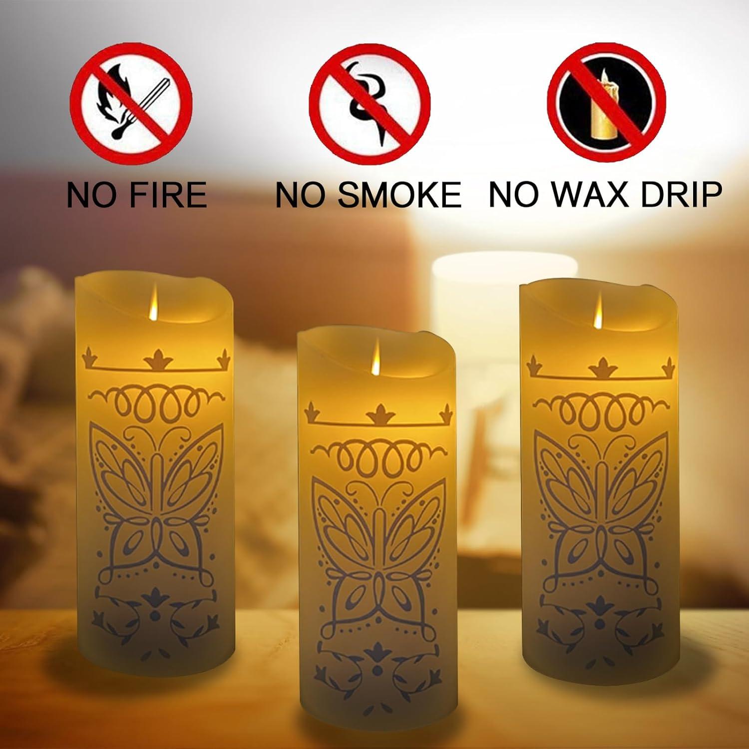 Vela Mágica Sin Llama LED Encanto Mariposa 7.62x15.24cm