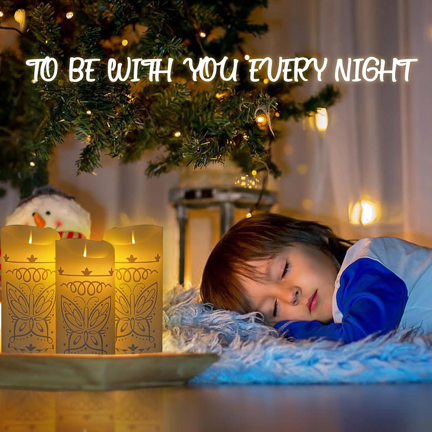 Vela Mágica Sin Llama LED Encanto Mariposa 7.62x15.24cm