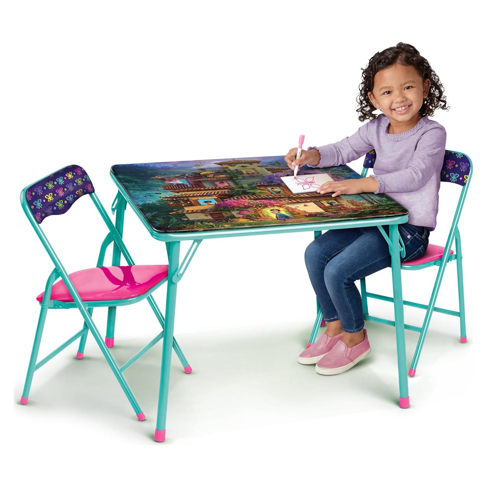 Juego de Mesa y Sillas Plegables Disney Encanto - 2 Sillas para Niños