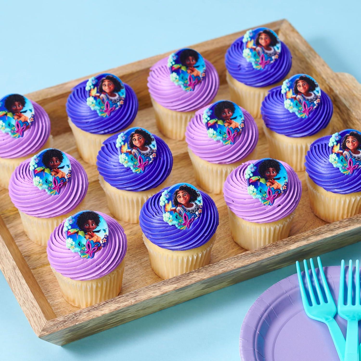 DecoPac Anillos Disney Encanto - 24 Decoraciones para Cupcakes