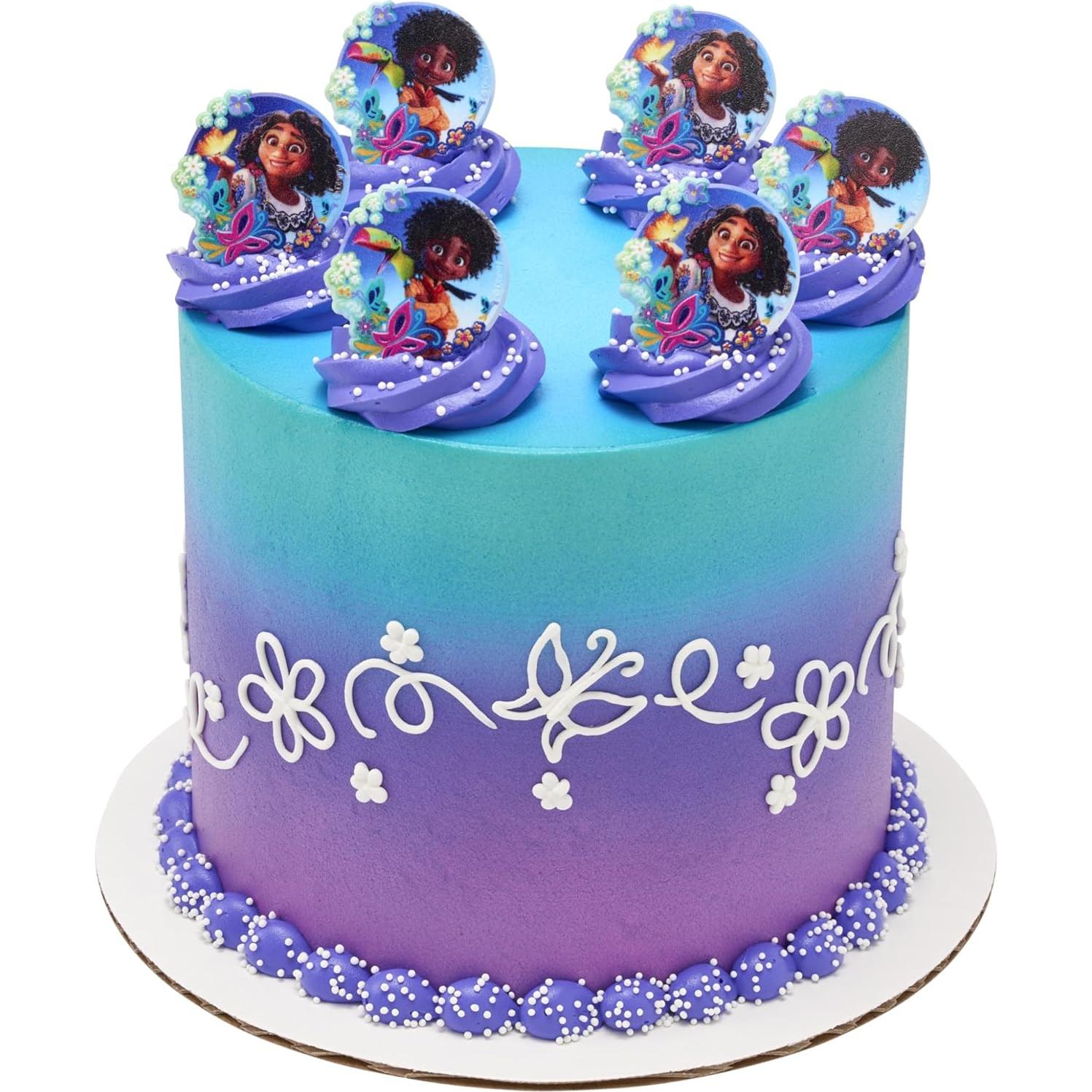 DecoPac Anillos Disney Encanto - 24 Decoraciones para Cupcakes