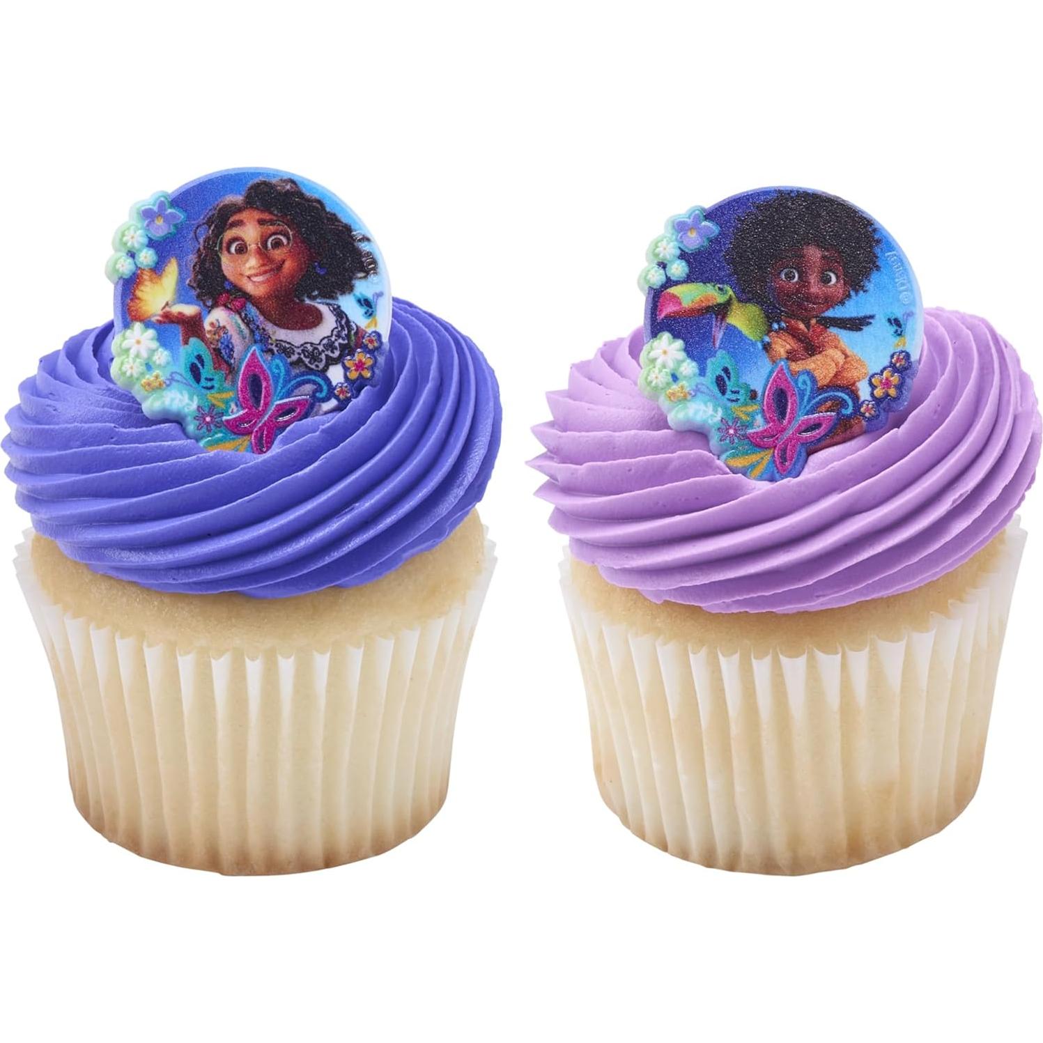 DecoPac Anillos Disney Encanto - 24 Decoraciones para Cupcakes