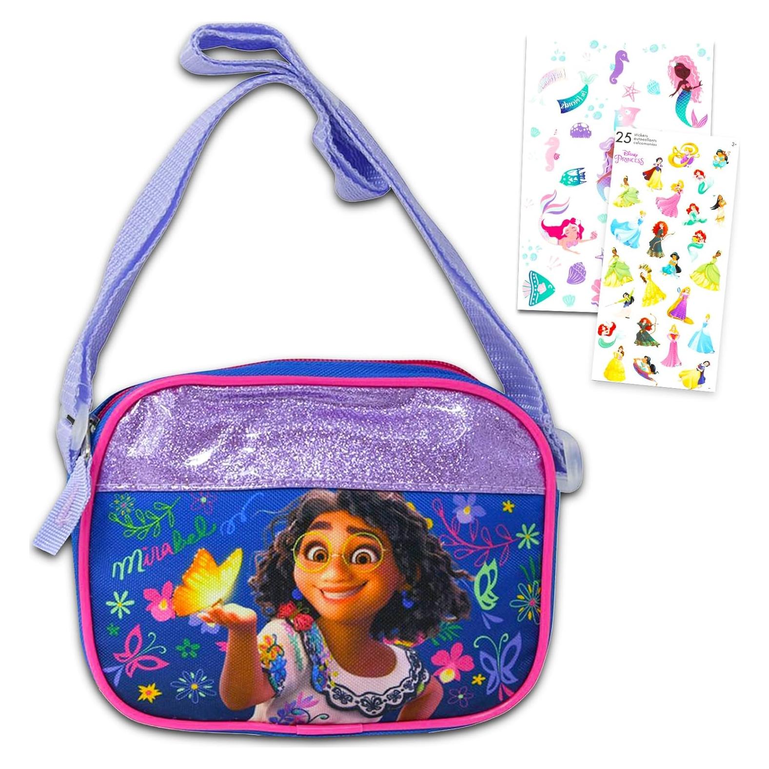 Bolso Cruzado Encanto Disney Niñas con Stickers y Tatuajes
