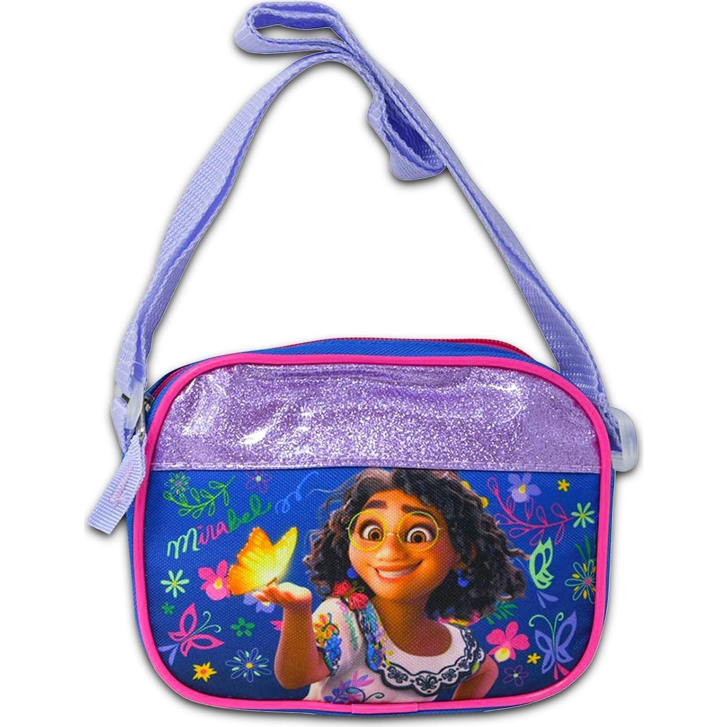 Bolso Cruzado Encanto Disney Niñas con Stickers y Tatuajes