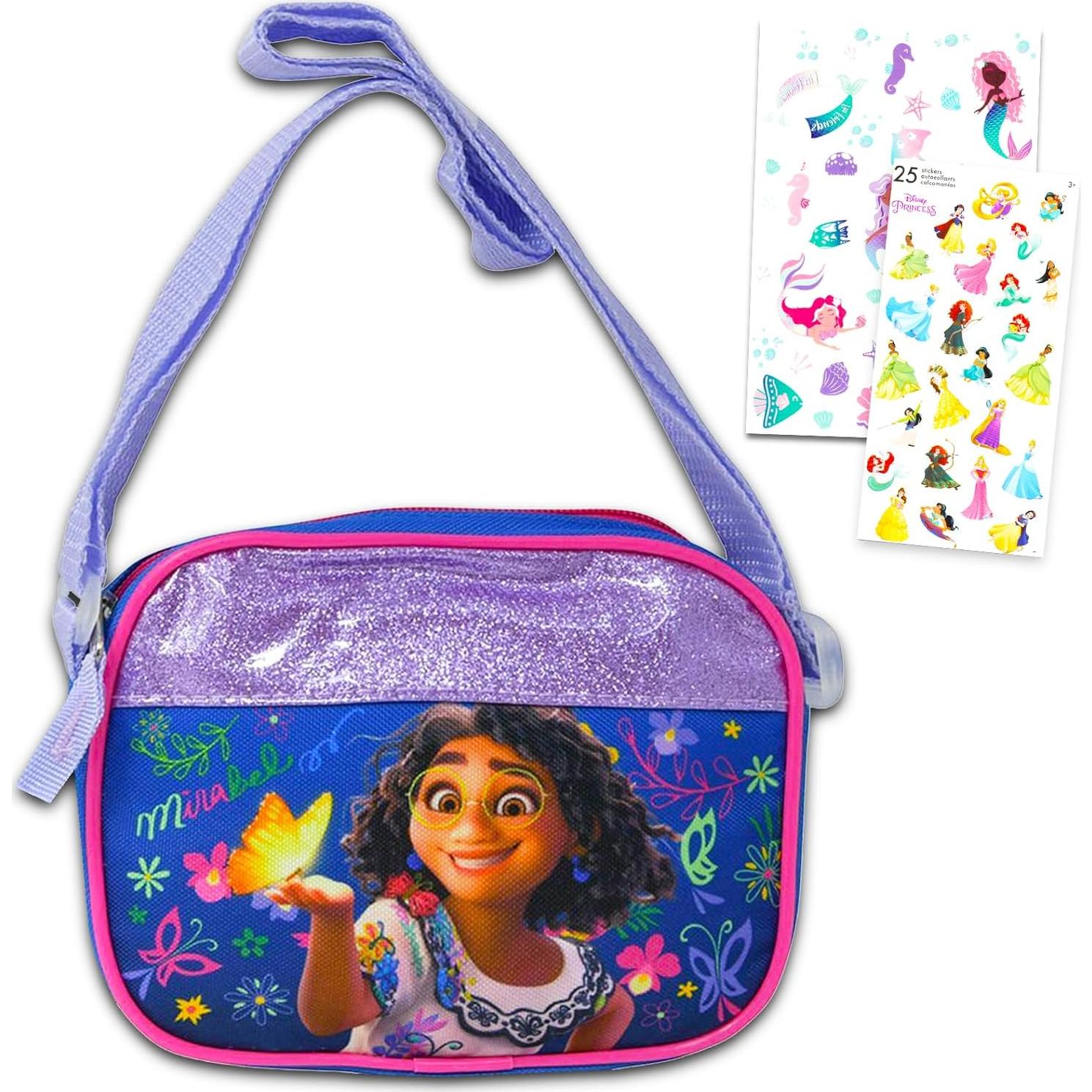 Bolso Cruzado Encanto Disney Niñas con Stickers y Tatuajes