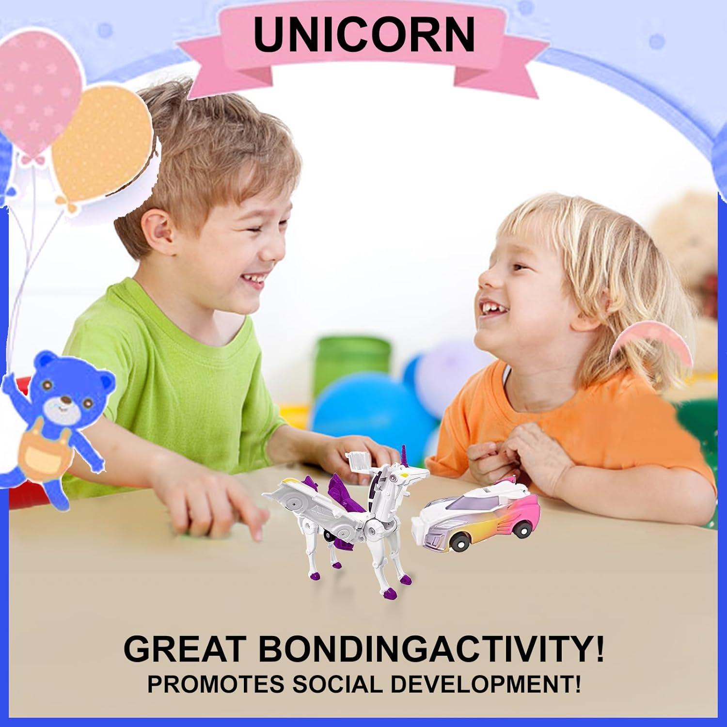 Coche Unicornio Transformador FOTN 25.4x5.08x6.86cm Púrpura