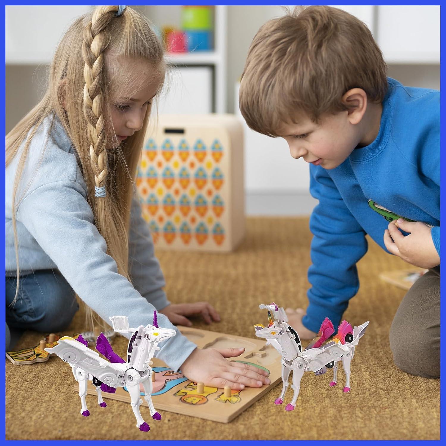 Coche Unicornio Transformador FOTN 25.4x5.08x6.86cm Púrpura