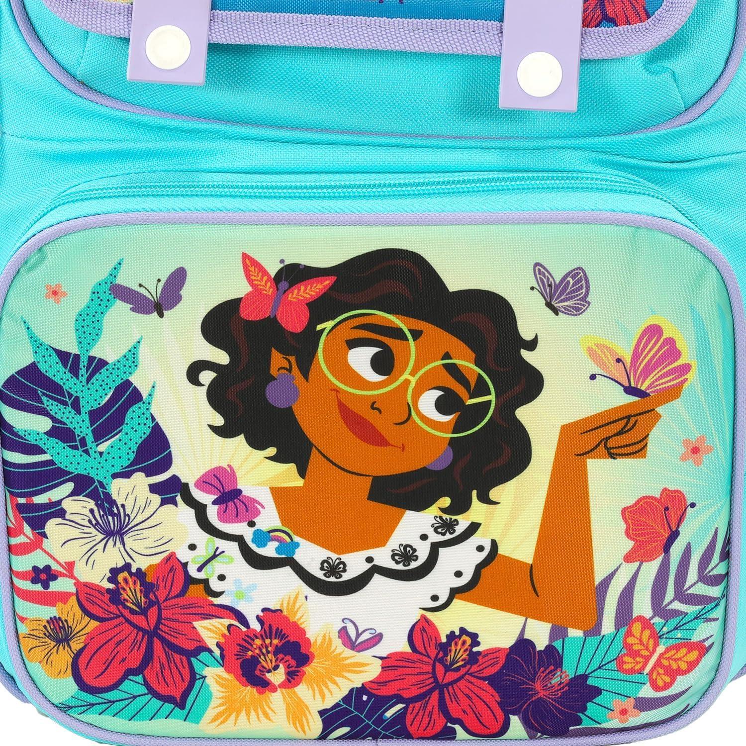 Mochila Escolar Disney Encanto 40.64 cm con Stickers y Botella