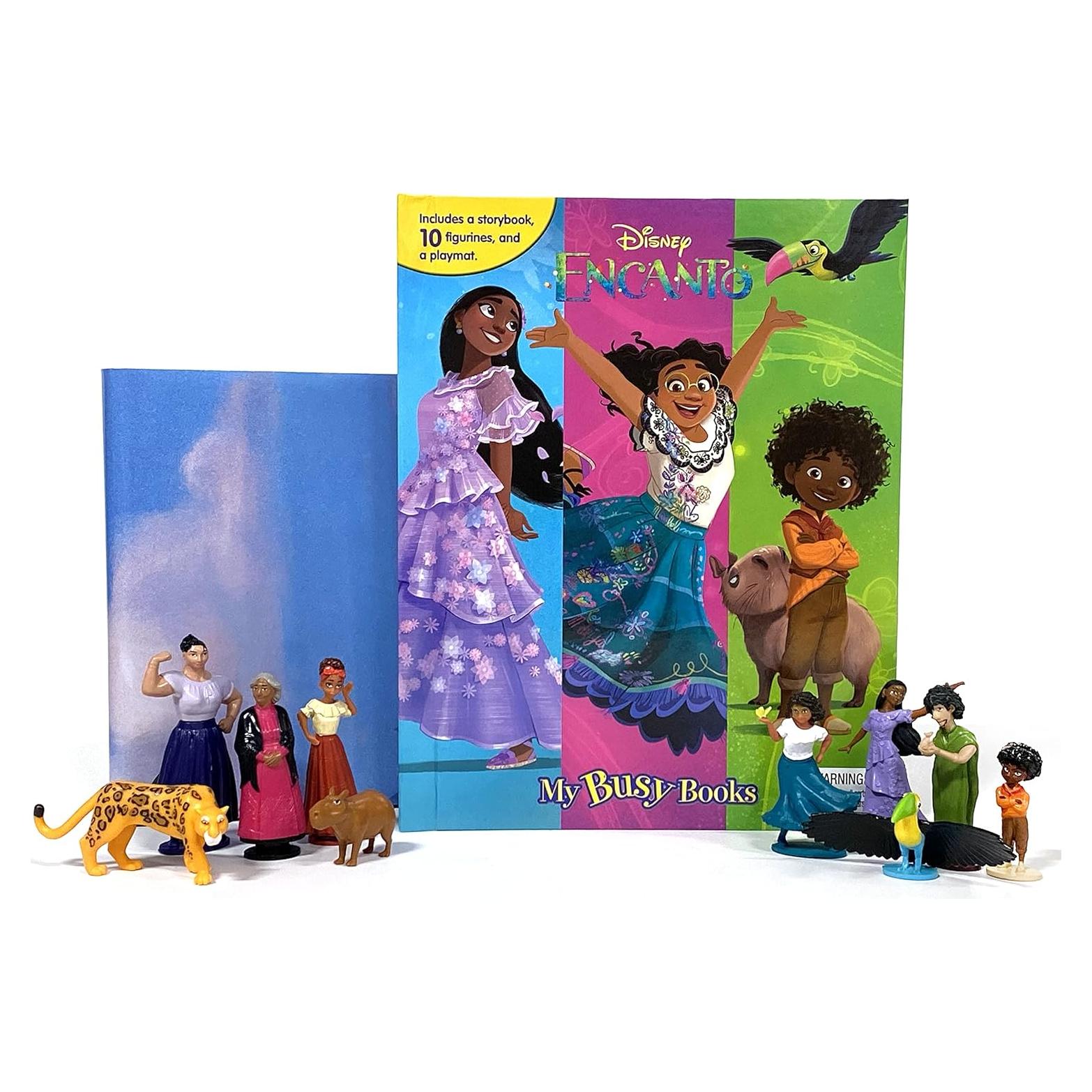 Disney Encanto My Busy Books - Storybook, 10 figurines, playmat