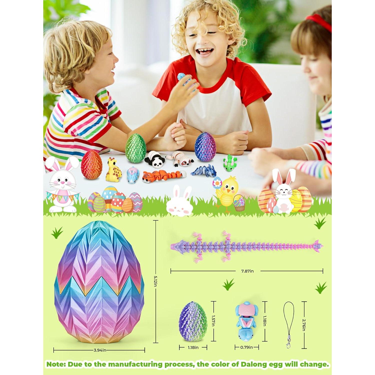 Huevo de Dragón Impreso en 3D Eisfiel - Set de Juguetes 10x10x13 cm