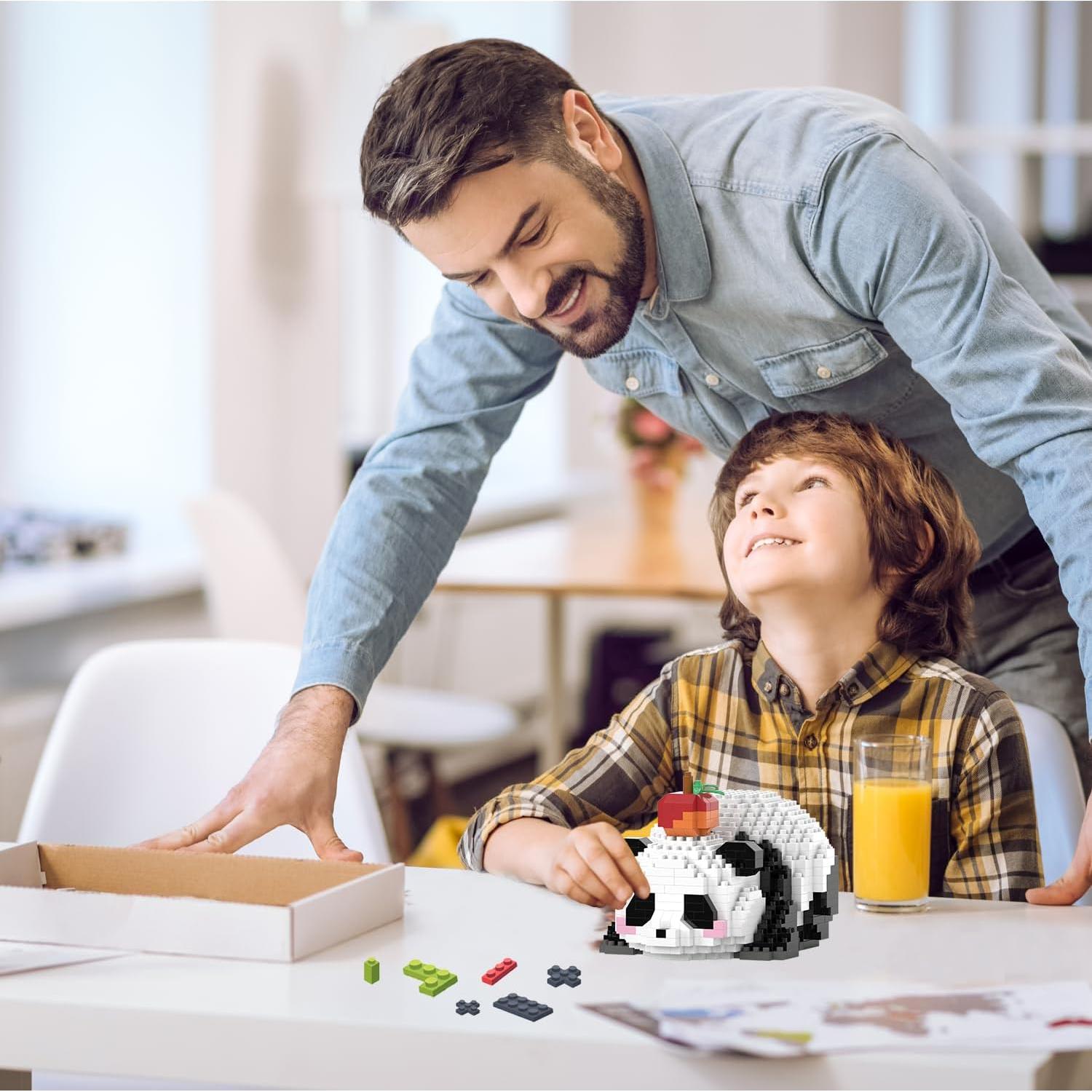 Mini Bloques de Construcción Panda MJDDJA 597PCS Juguete Educativo