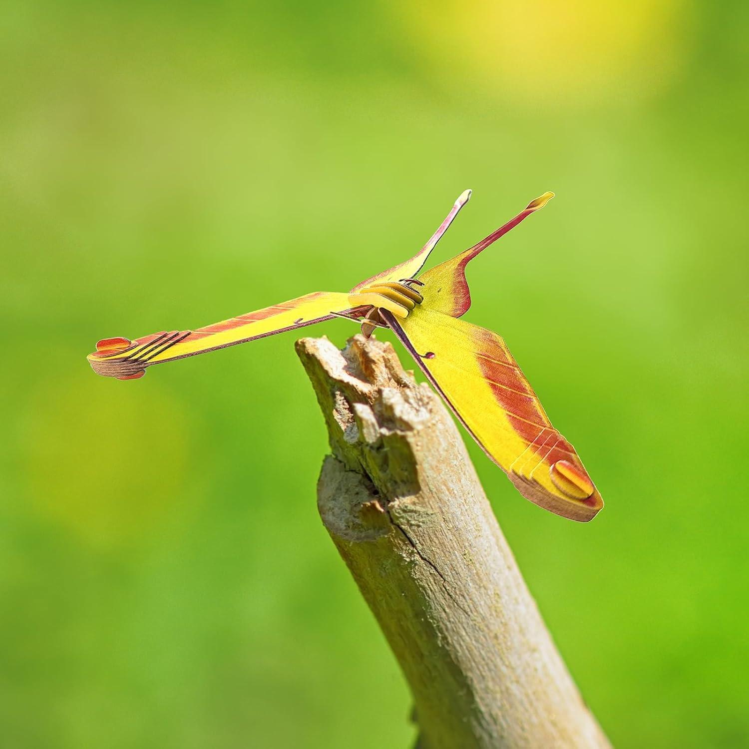 Rompecabezas 3D de Papel Makebug Polilla Actias para Niños 7+