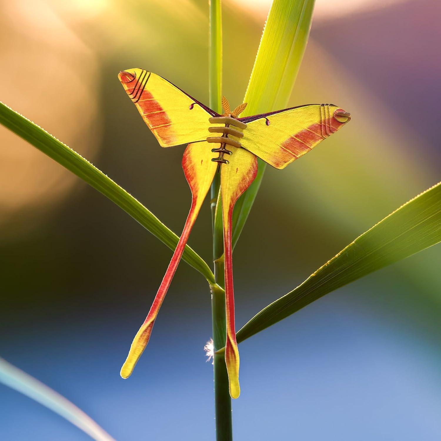 Rompecabezas 3D de Papel Makebug Polilla Actias para Niños 7+