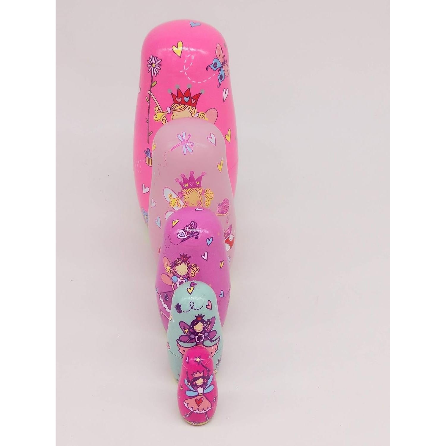 Muñecas Matryoshka Kakeah Juego de 5 Piezas de Madera