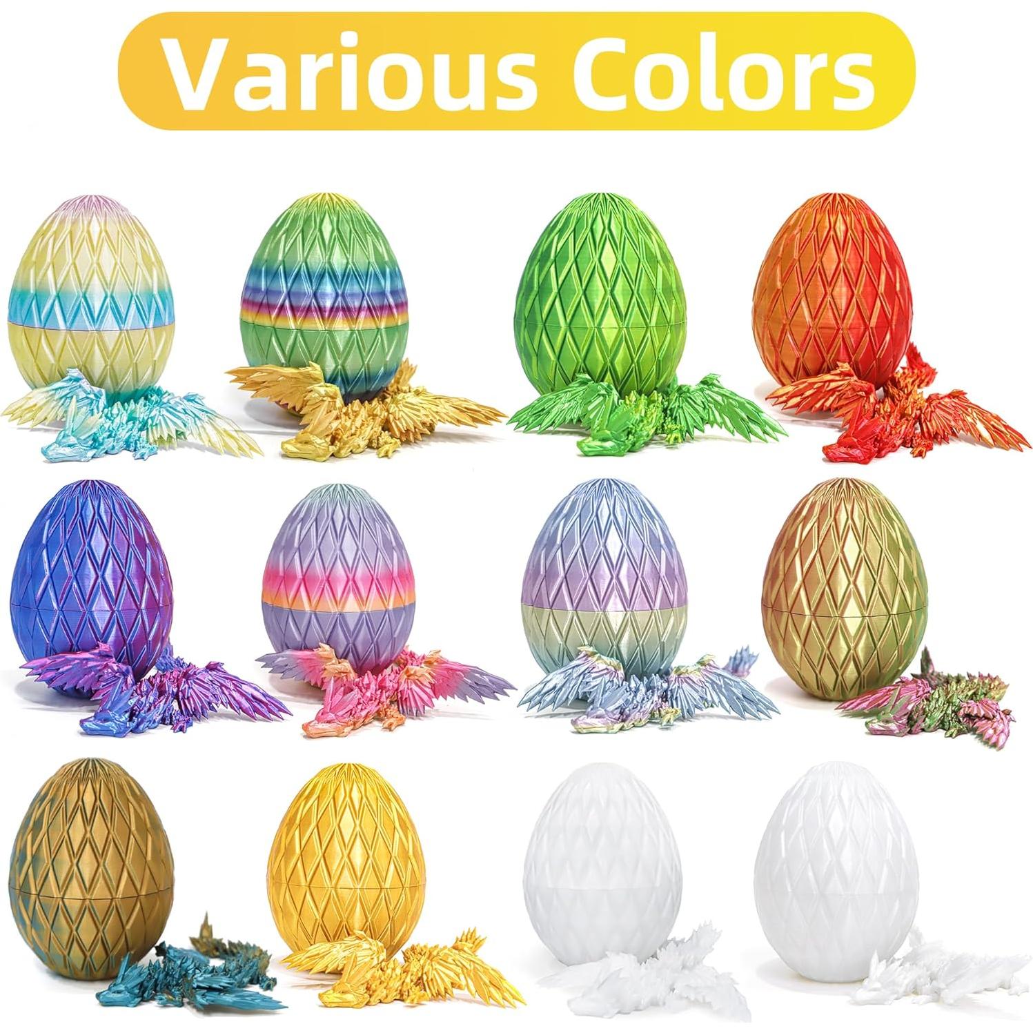 Huevo de Dragón Volador Flavery - 3D, Oro, 10.4x10.4cm