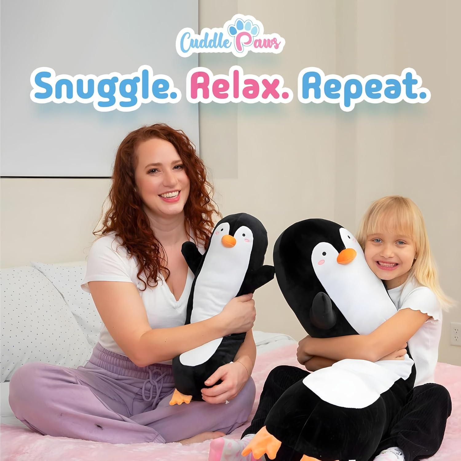 Almohada de Cuerpo Pingüino Cuddle Paws 89 cm Suave
