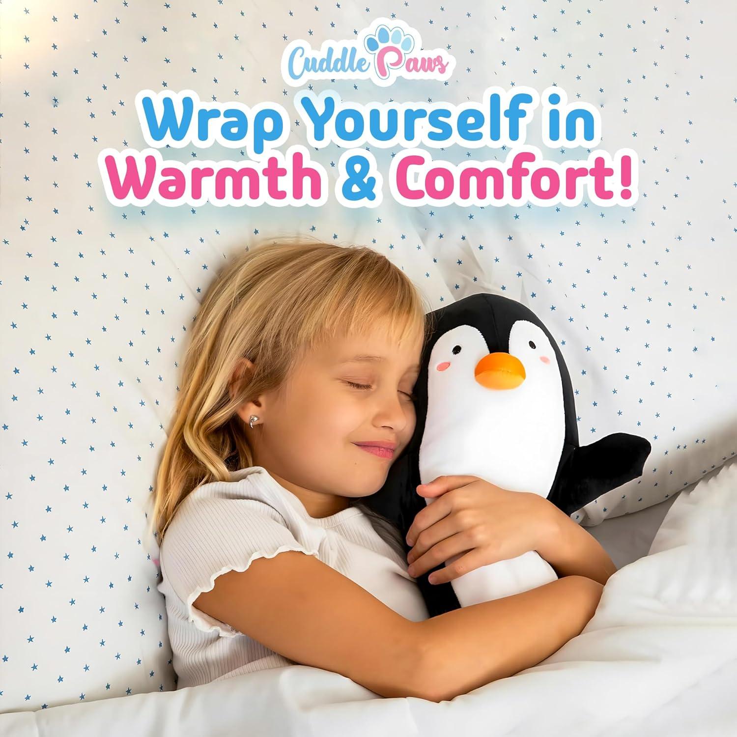 Almohada de Cuerpo Pingüino Cuddle Paws 89 cm Suave