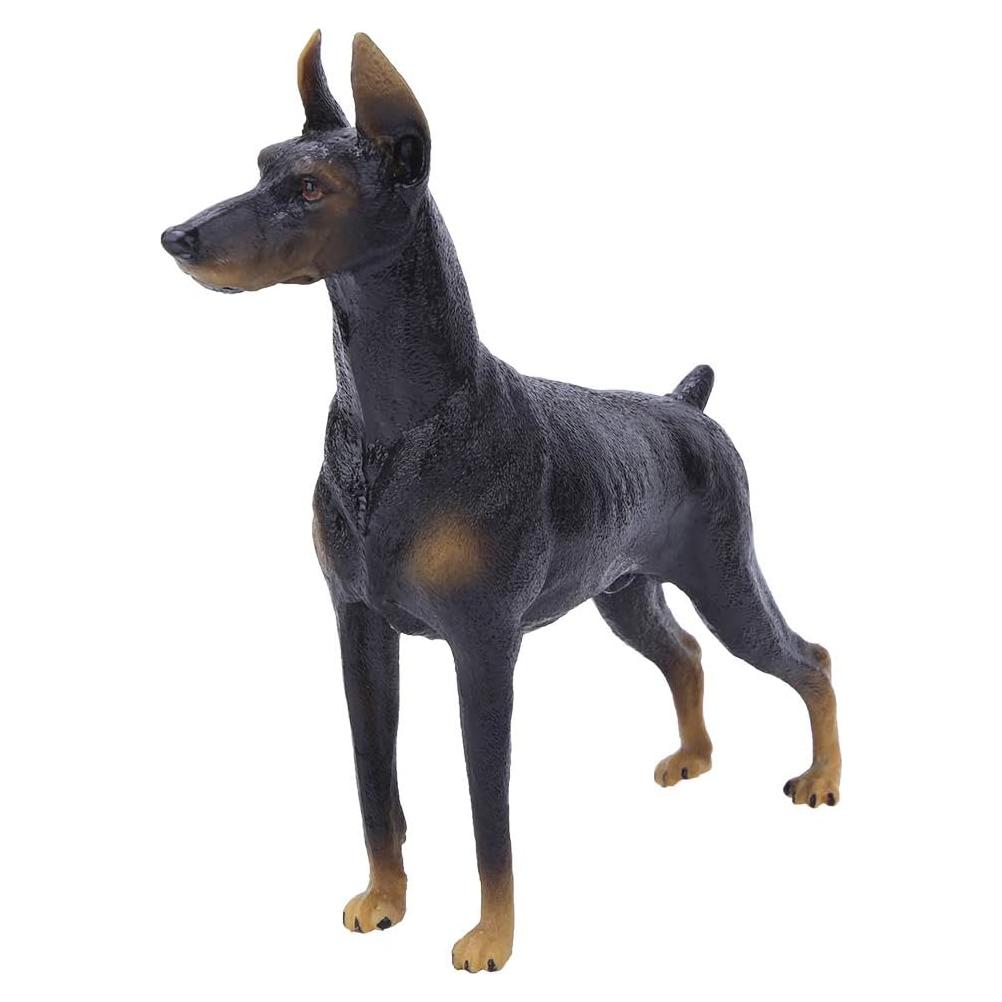 Figurita Doberman Negro Zerodis Miniatura 16.3x4.8x15.2cm