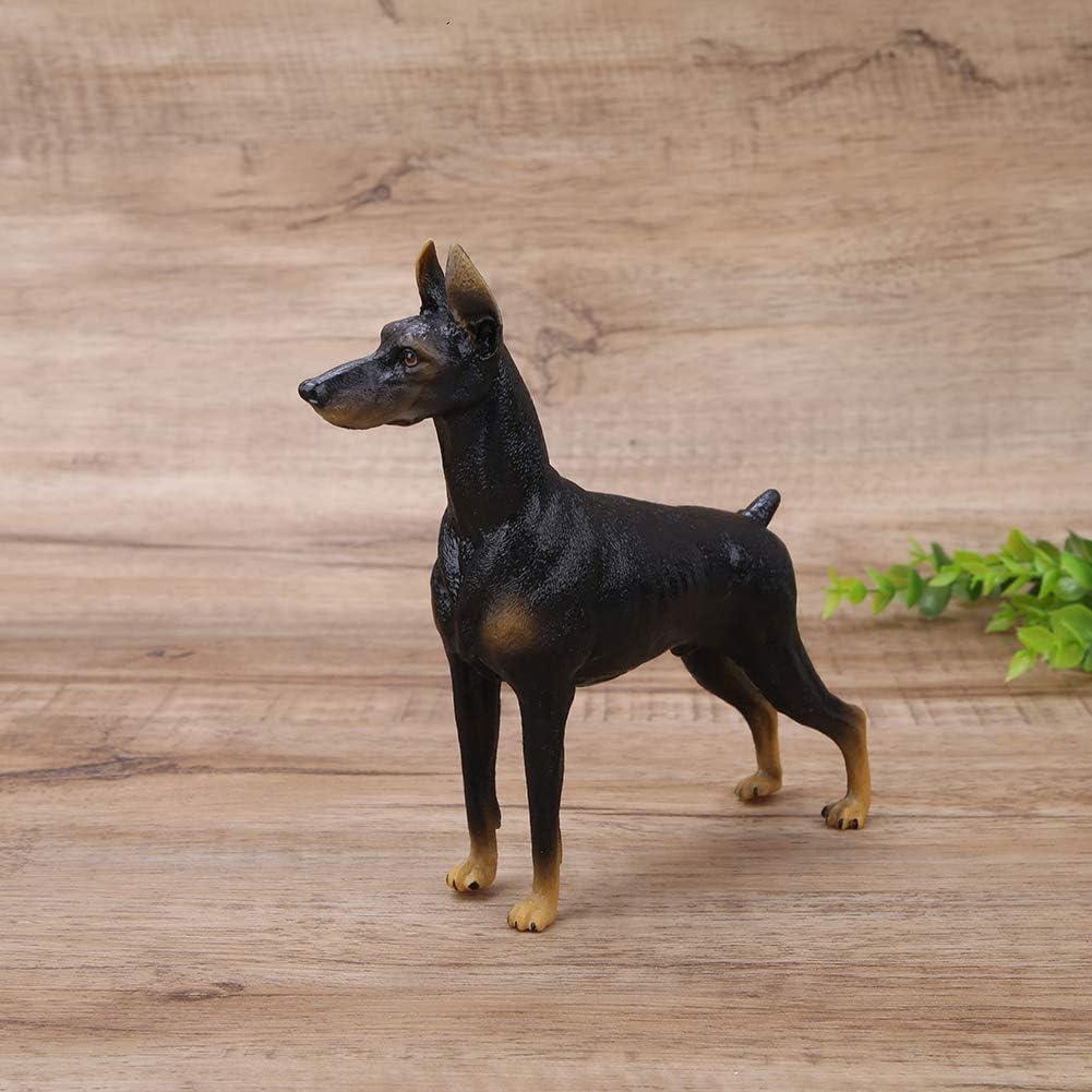 Figurita Doberman Negro Zerodis Miniatura 16.3x4.8x15.2cm