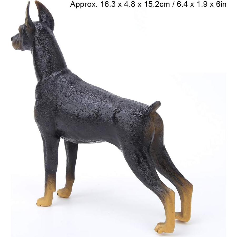 Figurita Doberman Negro Zerodis Miniatura 16.3x4.8x15.2cm