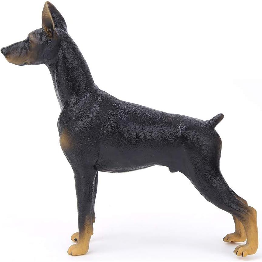 Figurita Doberman Negro Zerodis Miniatura 16.3x4.8x15.2cm