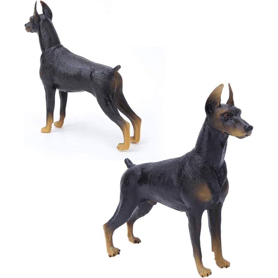 Figurita Doberman Negro Zerodis Miniatura 16.3x4.8x15.2cm