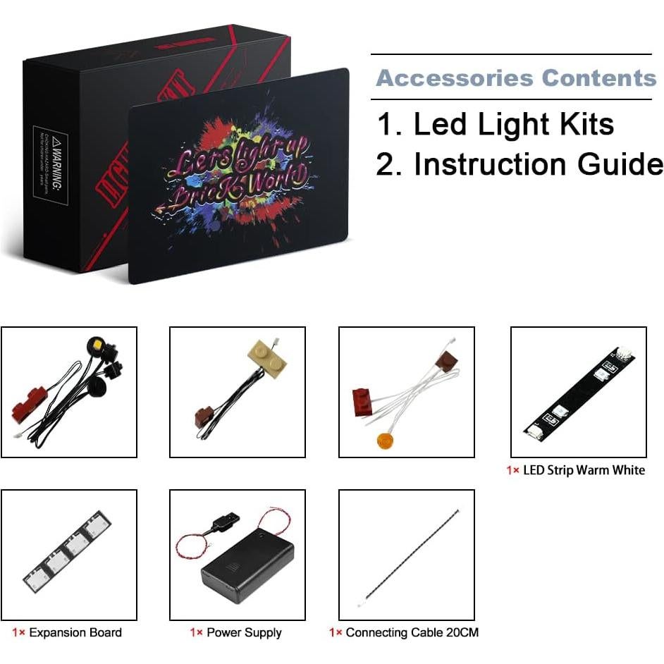 Luz LED BrickBling para Casa Encanto 43202 - Versión Mejorada