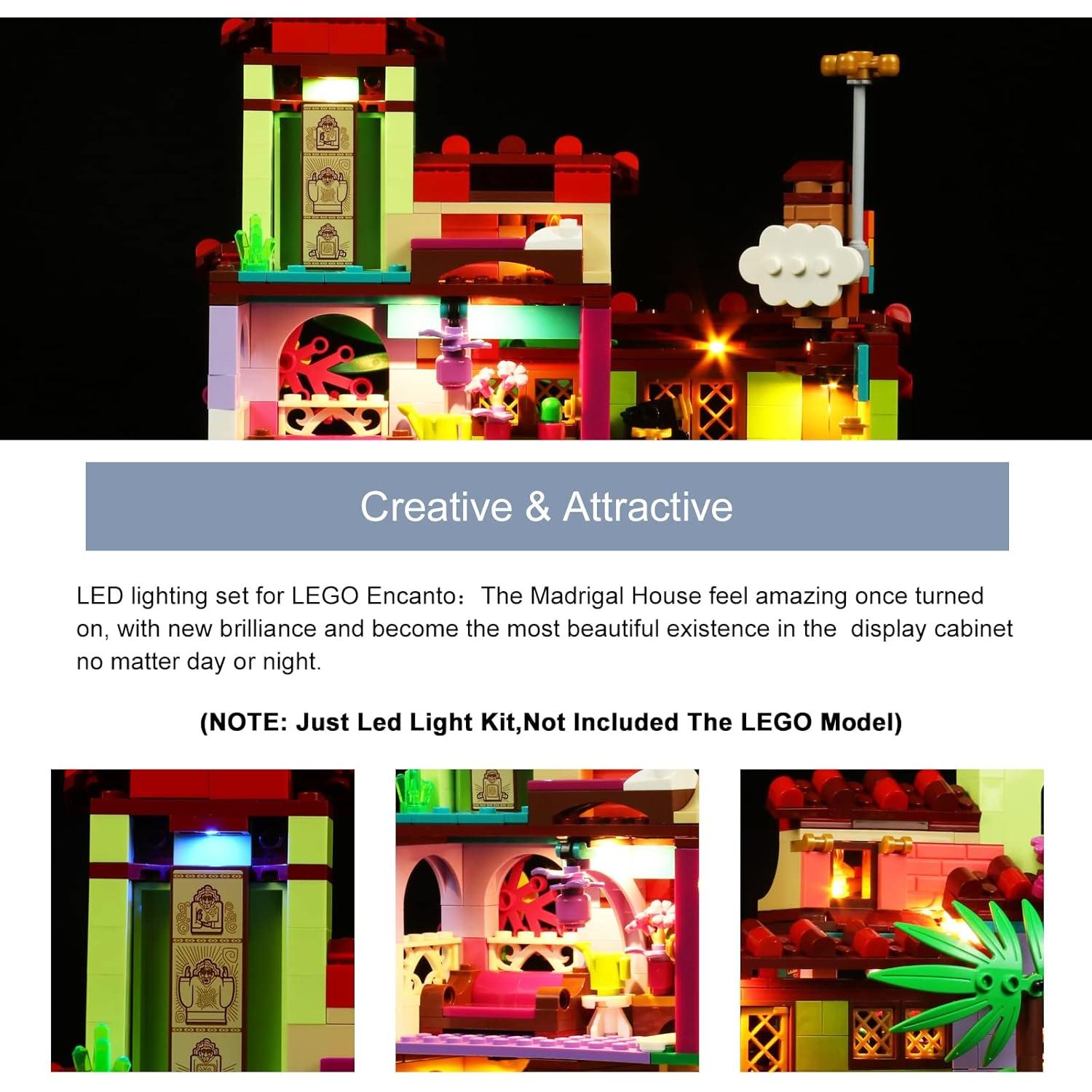 Luz LED BrickBling para Casa Encanto 43202 - Versión Mejorada