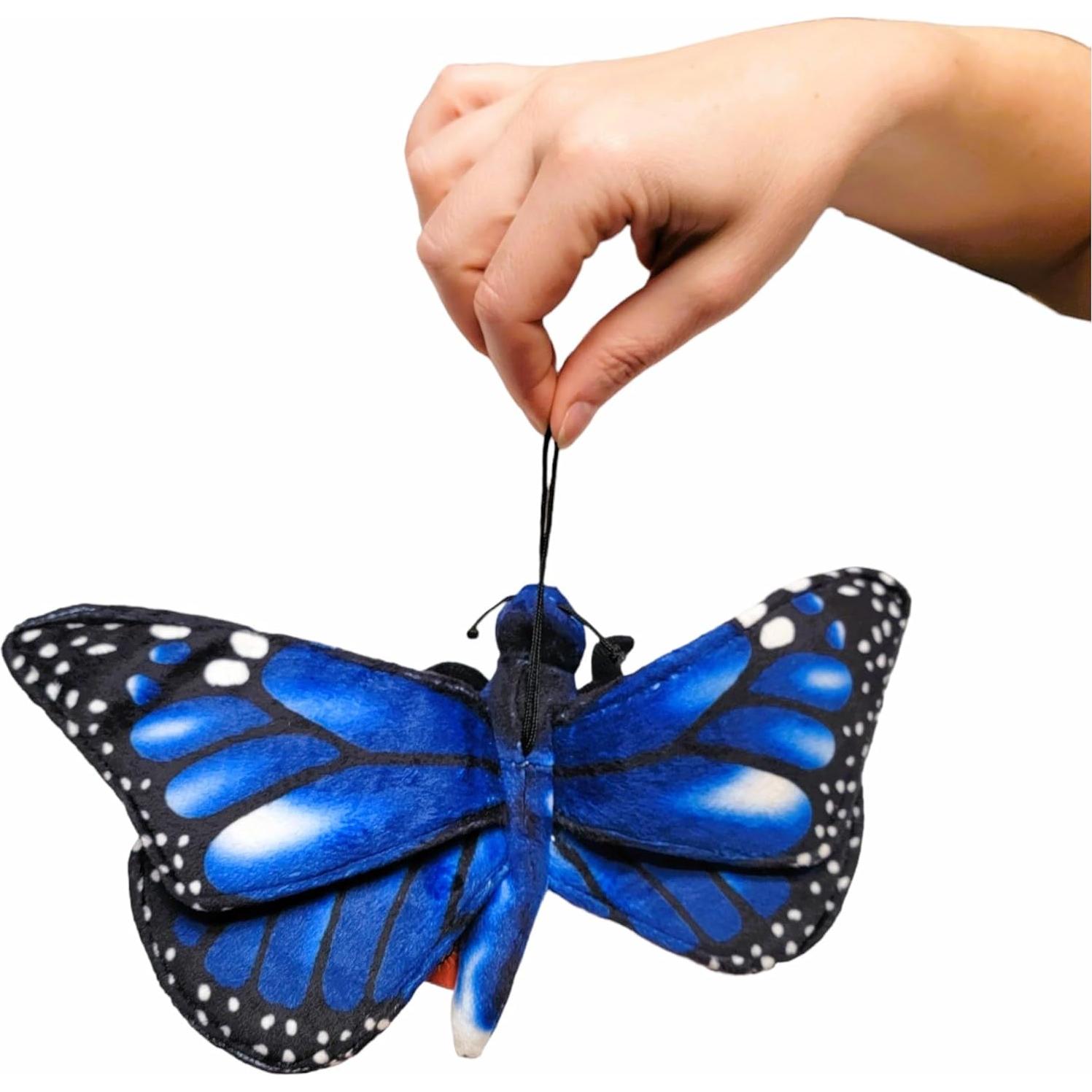 Juguete de Peluche Mariposa Monarca Naranja o Morfo Azul 28 cm